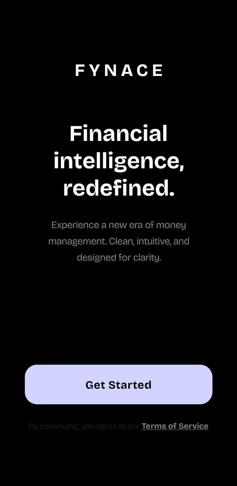 Fynace App Interface